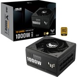 ASUS TUF Gaming 1000W Gold unidad de fuente de alimentación 20+4 pin ATX ATX Negro, Fuente de alimentación de PC negro, 1000 W, 100 - 240 V, 130 W, 1000 W, 130 W, 9,6 W