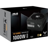 ASUS TUF Gaming 1000W Gold unidad de fuente de alimentación 20+4 pin ATX ATX Negro, Fuente de alimentación de PC negro, 1000 W, 100 - 240 V, 130 W, 1000 W, 130 W, 9,6 W