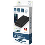 Ansmann Powerbank 20000mAh PB320PD, Banco de potencia negro