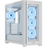 Corsair 5000X RGB QL Edition Midi Tower Blanco, Cajas de torre blanco, Midi Tower, PC, Blanco, ATX, Juego, Multi