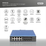 Digitus Gigabit industrial gestionado L3 con 8 + 4 puertos uplink 10G, Interruptor/Conmutador 