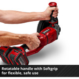 EINHELL Amoladora angular profesional a batería AXXIO 36/230 Q, 36Volt (2x18V) rojo/Negro