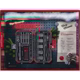 GEDORE calendario de adviento rojo 2025, Kit de herramientas negro/Rojo