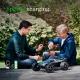 GP Batteries Cargador de batería USB RECYKO PRO P461, 4 ranuras de carga, incl. estación de acoplamiento D461 gris