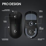 Logitech PRO X SUPERLIGHT 2, Ratones para gaming negro