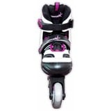 Muuwmi Patines en línea infantiles ajustables Talla 29-32 rosa neón/Negro