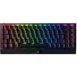 Razer BlackWidow V3 Mini HyperSpeed teclado USB + RF Wireless + Bluetooth QWERTY Inglés del Reino Unido Negro, Teclado para gaming negro, 65%, USB + RF Wireless + Bluetooth, Interruptor mecánico, QWERTY, LED RGB, Negro