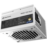Sharkoon Rebel P20 Gen2 850 White, Fuente de alimentación de PC blanco