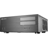 SilverStone Grandia GD08 HTPC Negro, Caja HTPC negro, HTPC, PC, Negro, ATX, CEB, EATX, EEB, micro ATX, Aluminio, Acero, Hogar / Oficina, Minorista