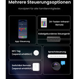 SwitchBot Lámpara de pie smarte Stehlampe, Lámpara LED negro