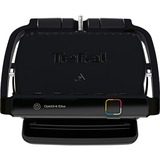 Tefal OptiGrill Elite GC7508 parrilla eléctrica de contacto, Barbacoa de contacto negro, Negro, Termoplástico, Rectangular, Listo, Temperatura, China, 363 mm