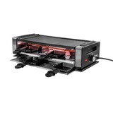 Unold 48760 parrilla de interior 8 personas(s) 1200 W Negro, Acero inoxidable, Raclette negro/Acero fino, 8 personas(s), Plástico, Acero inoxidable, 1 zona(s), Negro, Acero inoxidable, Rectangular, Temperatura