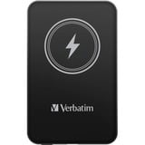 Verbatim Charge 'n' Go Polímero de litio 5000 mAh Cargador inalámbrico Negro, Banco de potencia negro, 5000 mAh, Polímero de litio, Quick Charge 3.0, Cargador inalámbrico, Negro