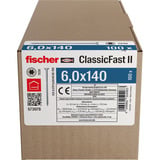 fischer Fischer ClassicFast FCFII 6,0x140 SK TX TG 100, Tornillo 