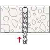 fischer Taco de expansión SX Plus 12x60, Pasador gris claro