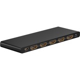 goobay Divisor HDMI 1 a 4 (4K @ 60Hz), Splitter HDMI negro