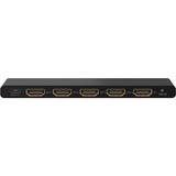 goobay Divisor HDMI 1 a 4 (4K @ 60Hz), Splitter HDMI negro