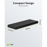 goobay Divisor HDMI 1 a 4 (4K @ 60Hz), Splitter HDMI negro