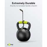 goobay Plus Cable DisplayPort 2.0/2.1, 8K @ 144Hz, 54 Gbit/s gris