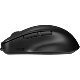 ASUS SmartO Mouse MD200, Ratón negro, Ambidextro, Óptico, RF Wireless + Bluetooth, 4200 DPI, Negro
