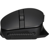 ASUS SmartO Mouse MD200, Ratón negro, Ambidextro, Óptico, RF Wireless + Bluetooth, 4200 DPI, Negro