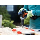 BLACK+DECKER Taladro atornillador a batería BCD001C1, 18 voltios, Taladro/destornillador naranja/Negro