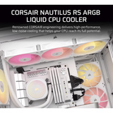 Corsair NAUTILUS 240 RS ARGB Reacondicionado, Refrigeración por agua blanco