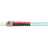 Digitus Cable de parche LWL, dúplex, conector ST > ST, multimodo OM3 turquesa