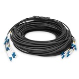 Digitus Cable de ruptura universal de fibra óptica, dúplex, conector LC/UPC, monomodo OS2 negro