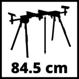 EINHELL 4310615 banco de trabajo para ingletadora 4 pata(s) Negro, Rojo, Soporte aluminio/Rojo, 100 kg, Metal, 4 pata(s), Metal, Negro, Rojo, 12,5 kg
