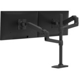 Ergotron LX Series LX Dual Stacking Arm, Tall Pole, Matte Black 101,6 cm (40") Negro Escritorio, Soporte de monitor negro, Tall Pole, Matte Black, Abrazadera, 20 kg, 101,6 cm (40"), 100 x 100 mm, Ajustes de altura, Negro