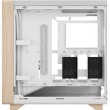 Fractal Design Summit Chalk White TG Clear Tint, Cajas de torre blanco/Madera
