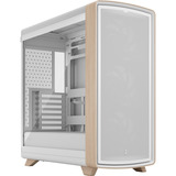 Fractal Design Summit Chalk White TG Clear Tint, Cajas de torre blanco/Madera