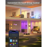 Govee Bombilla Inteligente RGBWW GU10, Lámpara LED Bombilla inteligente, Wi-Fi/Bluetooth, Blanco, LED, GU10, Multi