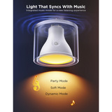 Govee Bombilla Inteligente RGBWW GU10, Lámpara LED Bombilla inteligente, Wi-Fi/Bluetooth, Blanco, LED, GU10, Multi
