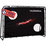 HUDORA Portería de fútbol Trainer con muro de portería negro