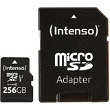 Intenso microSD 256GB UHS-I Perf CL10| Performance Clase 10, Tarjeta de memoria negro, 256 GB, MicroSD, Clase 10, UHS-I, 90 MB/s, Class 1 (U1)