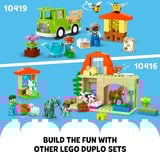 LEGO DUPLO Cuidado de Animales en la Granja, Juegos de construcción Juego de construcción, 2 año(s), Plástico, 74 pieza(s), 1,2 kg