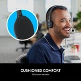 Logitech 981-000593 auricular y casco Auriculares Alámbrico Diadema Oficina/Centro de llamadas Negro, Auriculares con micrófono gris, Alámbrico, Oficina/Centro de llamadas, 20 - 20000 Hz, 74 g, Auriculares, Negro