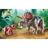 PLAYMOBIL Dinos Triceratops con cría, Juegos de construcción 