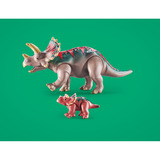 PLAYMOBIL Dinos Triceratops con cría, Juegos de construcción 