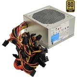 Seasonic SSP-500JT unidad de fuente de alimentación 500 W 20-pin ATX ATX Plata, Fuente de alimentación de PC gris, 500 W, 100 - 240 V, 492 W, 50/60 Hz, 125 W, 492 W