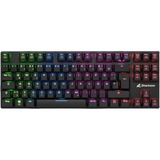 Sharkoon PureWriter TKL RGB teclado USB Alemán Negro, Teclado para gaming negro, Mini, Alámbrico, USB, Interruptor mecánico, LED RGB, Negro