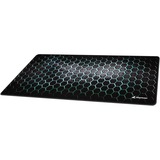 Sharkoon SKILLER SGP30 Alfombrilla de ratón para juegos Negro, Verde, Almohadilla de ratón para juegos gris oscuro/Turquesa, Negro, Verde, Estampado, Caucho, Textil, Base antiderrapante, Alfombrilla de ratón para juegos