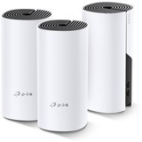 TP-Link Deco M4(3-pack) Doble banda (2,4 GHz / 5 GHz) Wi-Fi 5 (802.11ac) Blanco 2 Interno, Enrutador de malla Blanco, Interno, LAN, Poder, WLAN, 0 - 40 °C, -40 - 70 °C, 10 - 90%