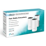 TP-Link Deco M4(3-pack) Doble banda (2,4 GHz / 5 GHz) Wi-Fi 5 (802.11ac) Blanco 2 Interno, Enrutador de malla Blanco, Interno, LAN, Poder, WLAN, 0 - 40 °C, -40 - 70 °C, 10 - 90%