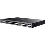 TP-Link Omada SG3452XP switch Gestionado L2+ Gigabit Ethernet (10/100/1000) Energía sobre Ethernet (PoE) 1U Negro, Interruptor/Conmutador Gestionado, L2+, Gigabit Ethernet (10/100/1000), Energía sobre Ethernet (PoE), Montaje en rack, 1U