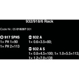 Wera 932 S/6 Juego de destornilladores Kraftform + soporte, 6 piezas negro/Amarillo