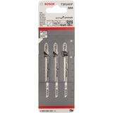 Bosch 2608636432 Hoja de sierra de vaivén Bimetálico 3 pieza(s) Hoja de sierra de vaivén, Laminado, Parqué, Policloruro de vinilo no plastificado (PVC-U), Bimetálico, Gris, 1,4 mm, 8,3 cm