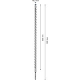 Bosch Expert Broca para martillo SDS plus-7X, Taladro Martillo perforador, Hammer drill bit, 1,6 cm, 600 mm, Concreto, Piedra, 55 cm
